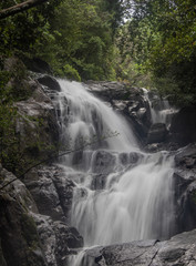 Waterfall in the forest of Sinharaja Sri Lanka