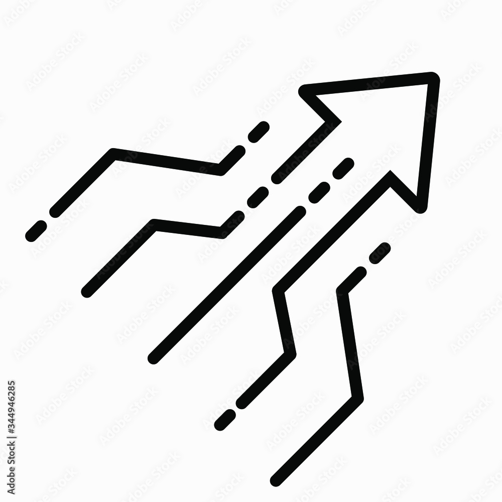 Aufkleber icon for solving a problem. illustration of simplicity. brainstorm. business concept. merging direct