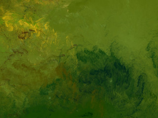 green abstract fractal background 3d rendering illustration