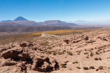Scenic road in the Atacama desert, Chile