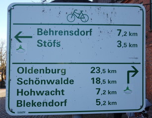 Fahrradwegweiser