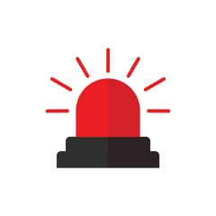 Emergency siren icon. warning sign, police alarm, ambulance alarm, Medical alert. vector illustration 