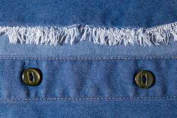 Close-up image of denim fabric, textures and shapes