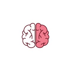 Brain Logo design template. idea symbol. Brainstorm