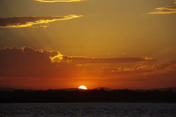 Naklejka premium Sunset