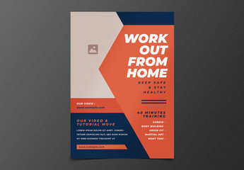 Home Workout Flyer Layout