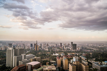 Obraz premium panoramic skyline of Nairobi Kenya