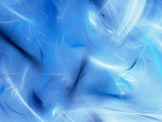 blue abstract fractal background 3d rendering illustration