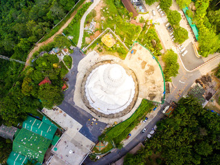 Golden Big  buddha statue Aerial view Phuket Thailand
