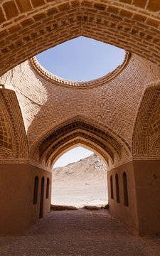 Construction in a Zoroastrian site