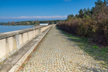 Fototapeta premium Panorama of Koprinka Reservoir, Bulgaria