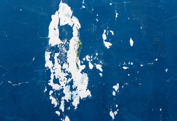Blue wall with white scratches