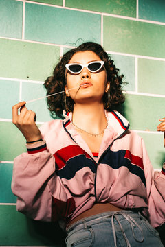 Portrait of Cool Female Teenager