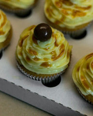 cupcake with a chocolate
