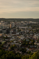 Obraz premium sunset over the city