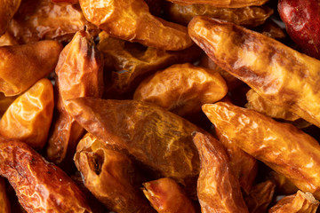 close up de cayena con iluminación de estudio