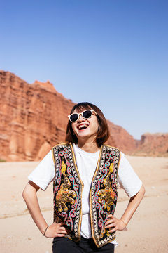 Girl in Wensu Grand Canyon,Xinjiang.China