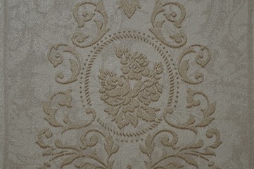  Beautiful patterns on the wallpaper brown