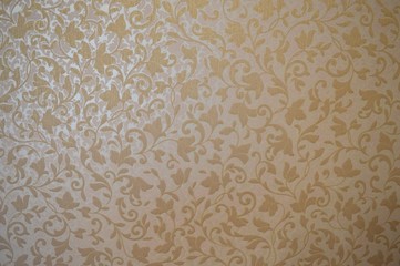  Beautiful patterns on the wallpaper brown