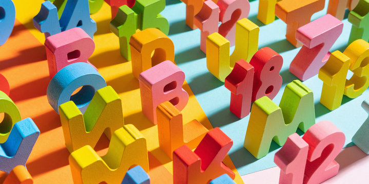 Colorful Letters/Numbers