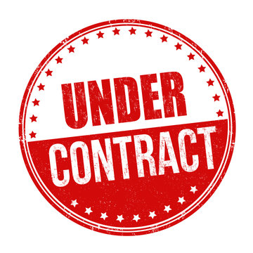 Under Contract Sign Or Stamp