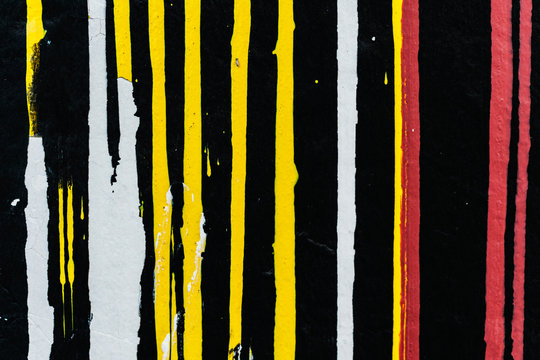 Color shape patterns on a wall