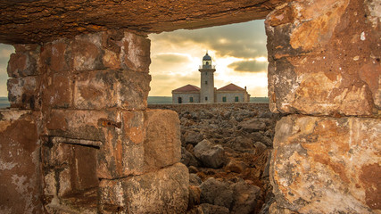 Faro de punta Nati en menorca ciutadella