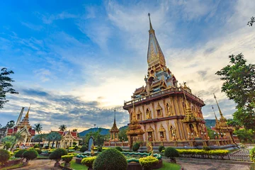 Deurstickers Chalong temple Phuket Thailand © Thanunchakorn