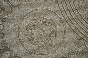 Abstract patterns on the wallpaper gray