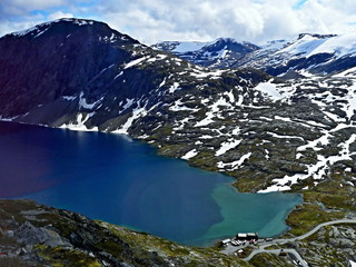 Norway-view on the lake Djupvatnet
