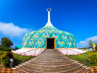 Peacock Feature Shaped - Mandaragiri Jain temple, Pandithanahalli, Tumkur, Karnataka