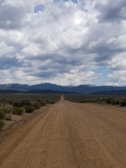 Fototapeta na wymiar Old Dirt Road in New Mexico