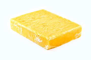 Sweet made from sugar cane of Azorean or Canarian origin, called Rapadura, pan, cardboard, piloncillo, chancaca, empanisation and tapa-doce. . Isolated white background.