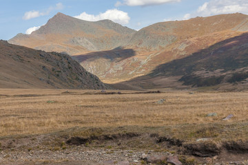 Mongolia landscape. Altai Tavan Bogd National Park in Bayar-Ulgii