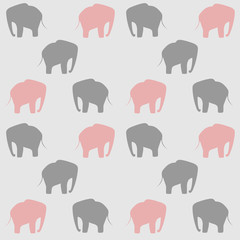 seamless pattern with elephants