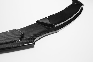 Carbon tuning parts isolated white background 