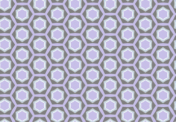 seamless stars pattern of pale blue and violrt on grey background. Original repeating ornament for fabric cloth, wallpaper, wrapping, banners, interior decoration. template with simple design