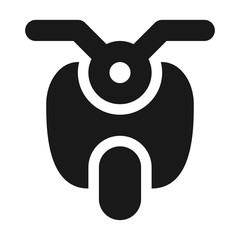 Classic scooter line icon. Moped linear style sign for mobile concept and web design. Scooter motorcycle outline vector icon. Symbol, logo illustration.