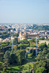 Fototapeta na wymiar Gardens of Vatican City (in italian Giardini Vaticani) Rome Italy