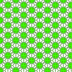 Green virus seamless pattern on transparent background