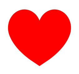 flat design red heart