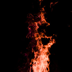 Fototapeta premium fire on black background