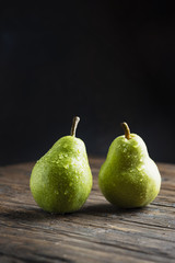 Sweet green pears