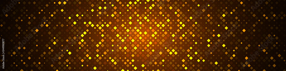 Poster technology illustration. abstract futuristic background consisting of small squares and pixels.