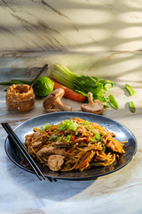 Thai Peanut Butter Lo Mein