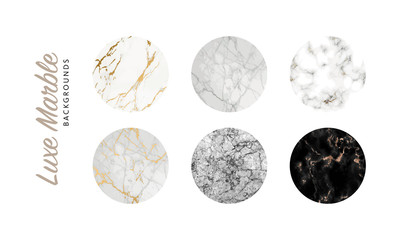Luxe marble texture. Vector collection. Applicable for design covers, presentation, invitation, flyers, annual reports, posters and business cards