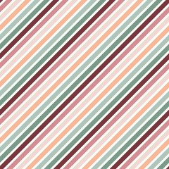 Obraz premium Diagonal Stripes Seamless Pattern - Colorful diagonal stripes repeating pattern design