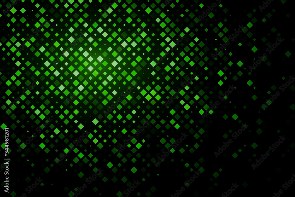 Poster technology illustration. abstract futuristic background consisting of small squares and pixels.