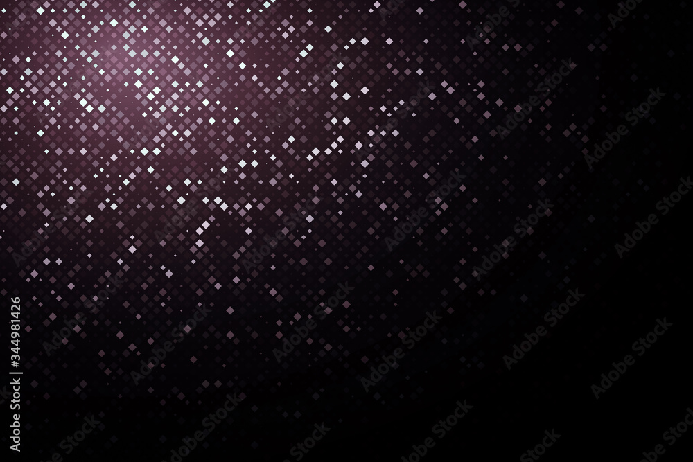 Poster technology illustration. abstract futuristic background consisting of small squares and pixels.