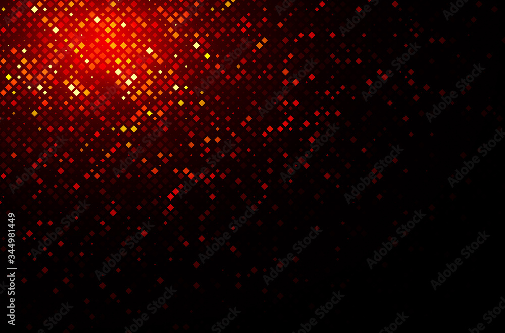 Aufkleber technology illustration. abstract futuristic background consisting of small squares and pixels.